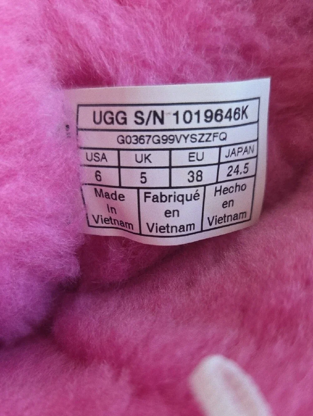 UGG Hot Pink Short Shearling Boots